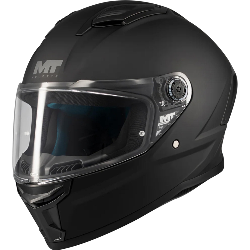 Cască integrală pentru motocicletă MT Stinger 2 Pure A1 negru mat