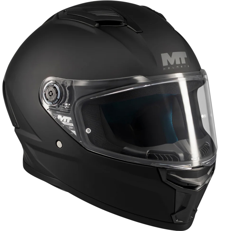 Cască integrală pentru motocicletă MT Stinger 2 Pure A1 negru mat