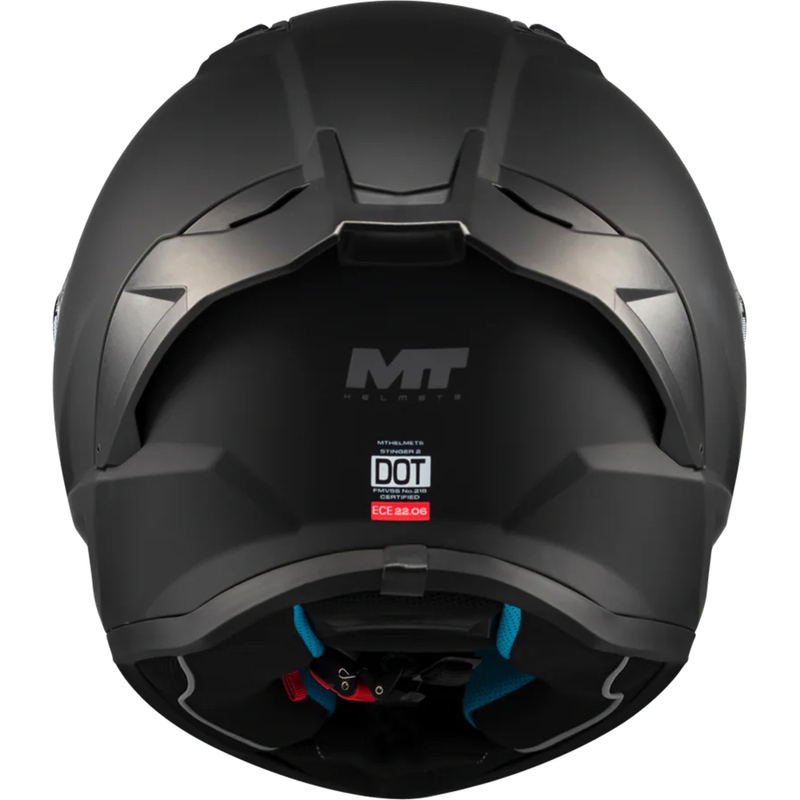 Cască integrală pentru motocicletă MT Stinger 2 Pure A1 negru mat