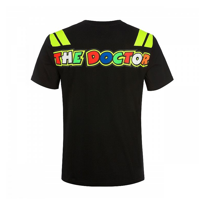Tricou VR46 Valentino Rossi 46 THE DOCTOR negru