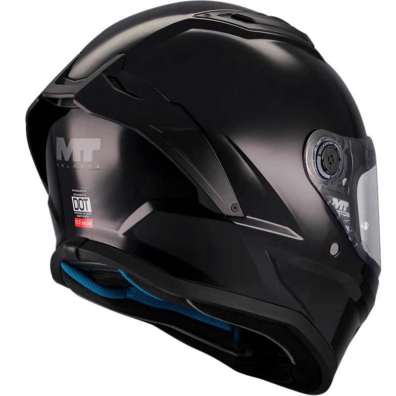 Cască integrală pentru motocicletă MT Stinger 2 Pure A1, neagră