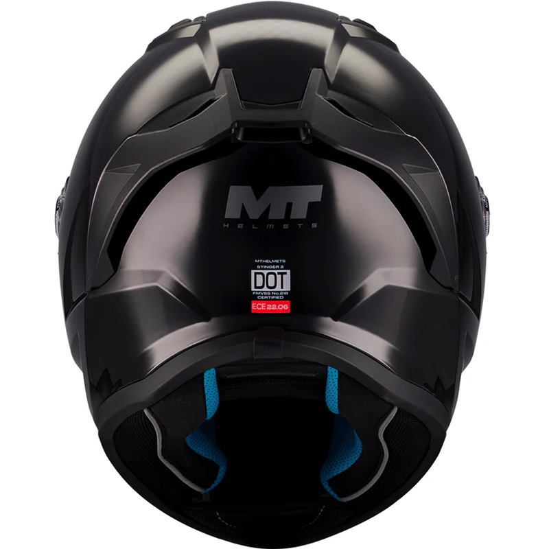 Cască integrală pentru motocicletă MT Stinger 2 Pure A1, neagră
