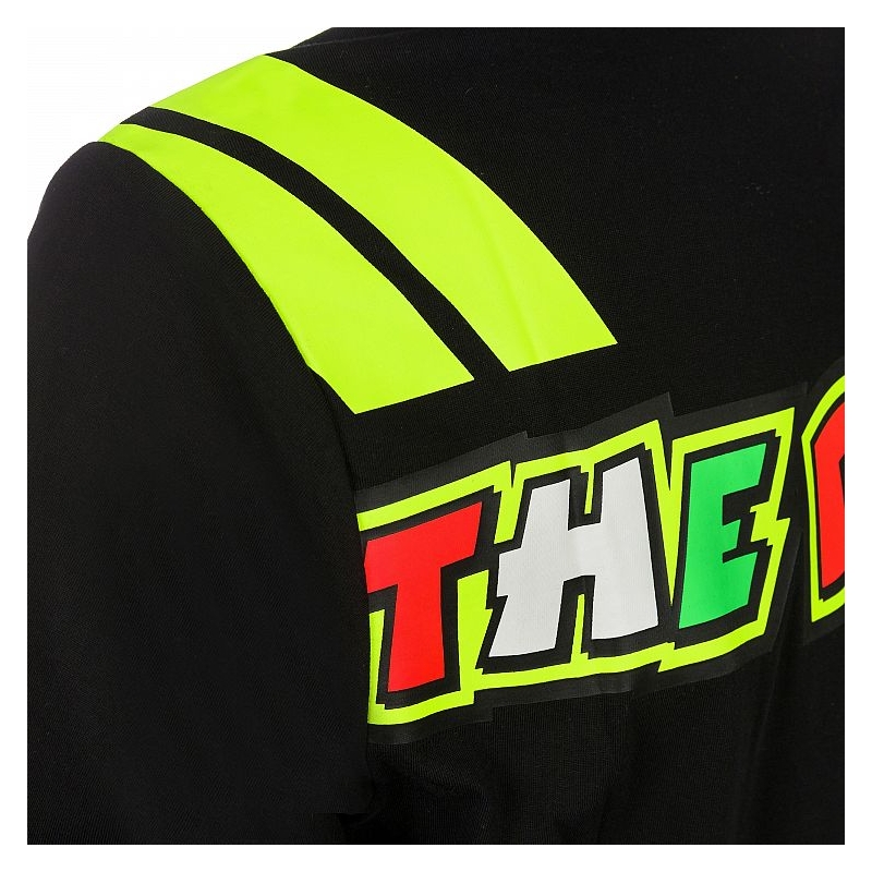 Tricou VR46 Valentino Rossi 46 THE DOCTOR negru
