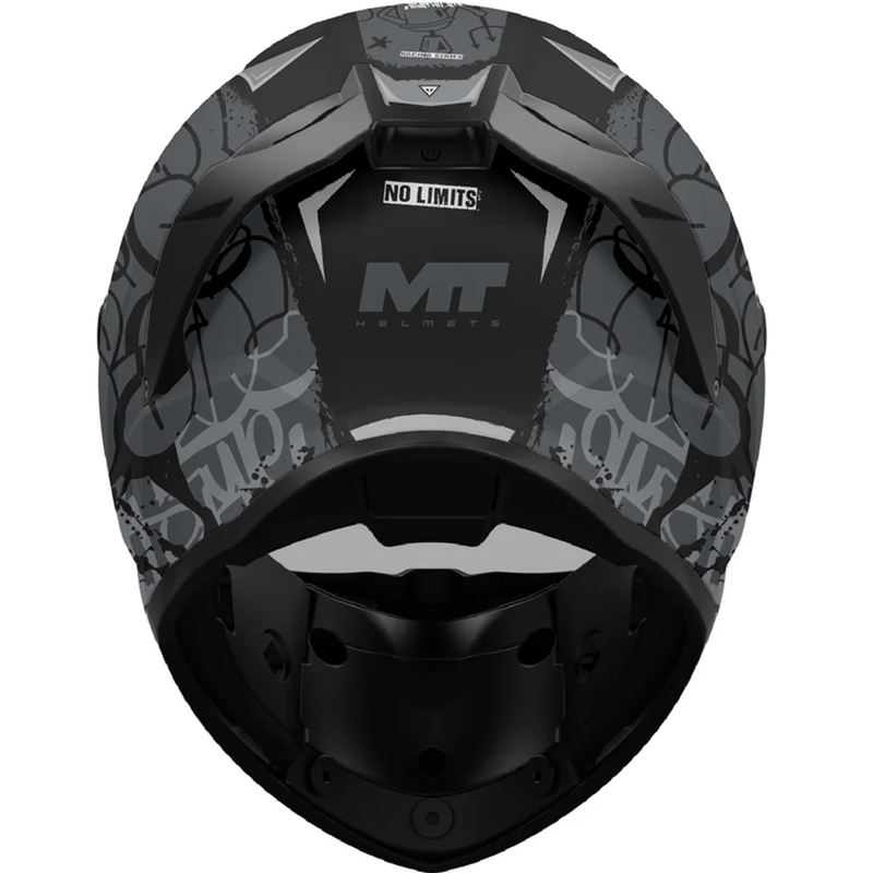 Cască integrală pentru motocicletă MT Stinger 2 Tagger B2 negru mat-gri