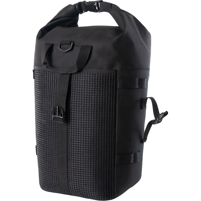 Geantă de motocicletă impermeabilă MotoZem DryBag neagră 27,5 l