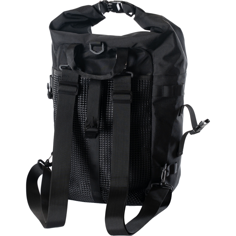 Geantă de motocicletă impermeabilă MotoZem DryBag neagră 27,5 l