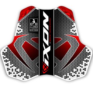 Protecție piept IXON IX-RACE negru-alb-roșu