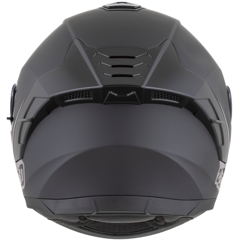 Cască integrală pentru motocicletă ZED K40 negru mat-gri închis