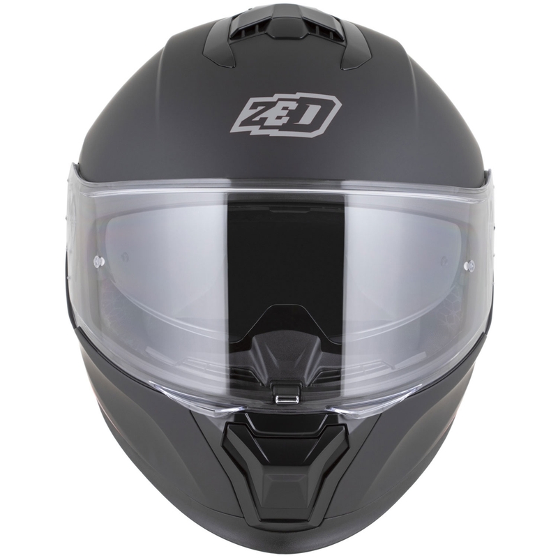 Cască integrală pentru motocicletă ZED K40 negru mat-gri închis