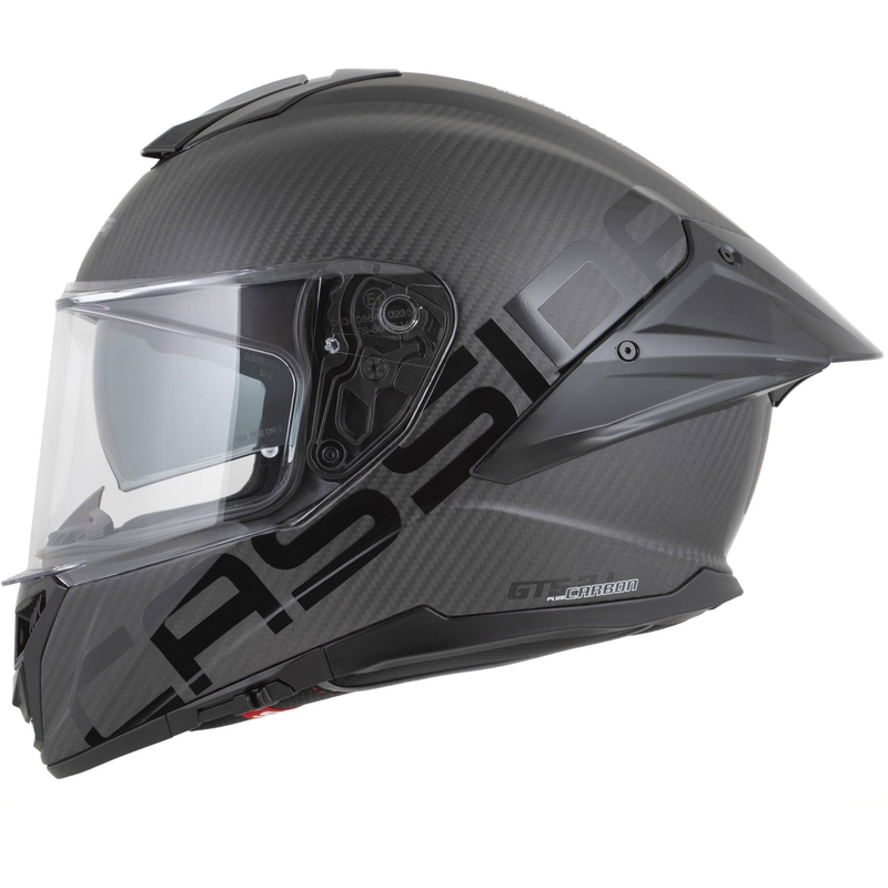 Cască integrală pentru motocicletă Cassida Integral GTS 2.1 Plus Carbon, mată, carbon-negru-alb