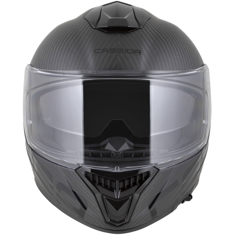Cască integrală pentru motocicletă Cassida Integral GTS 2.1 Plus Carbon, mată, carbon-negru-alb