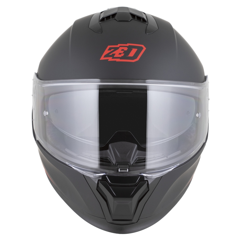 Cască integrală pentru motocicletă ZED K40 negru mat-roșu