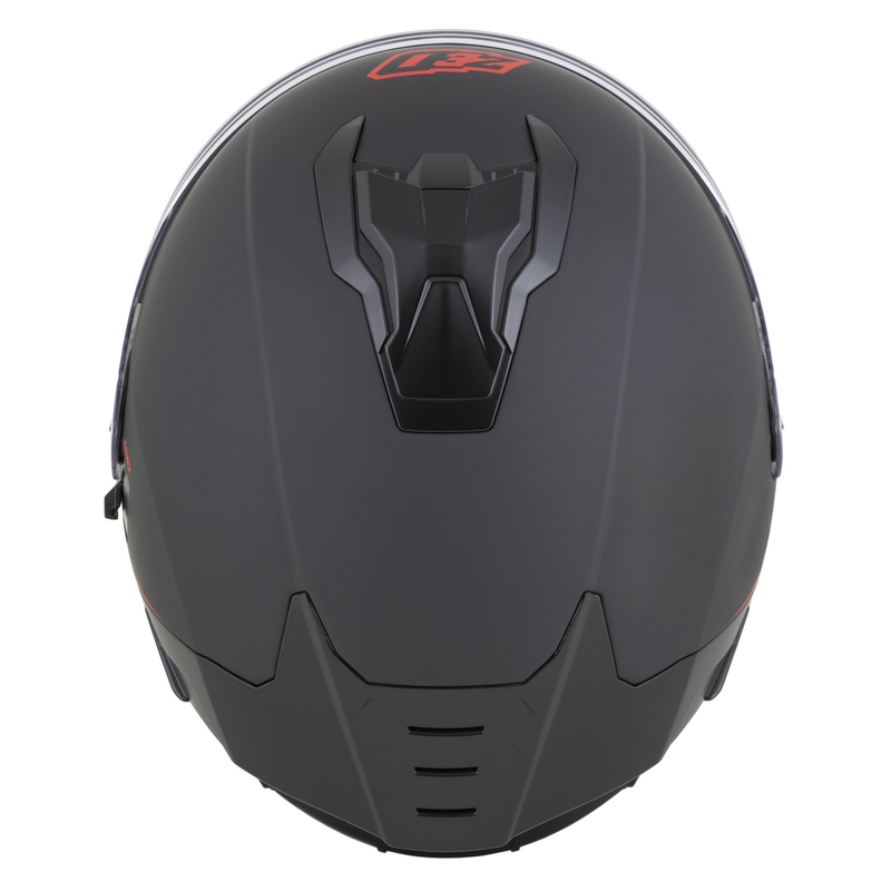 Cască integrală pentru motocicletă ZED K40 negru mat-roșu