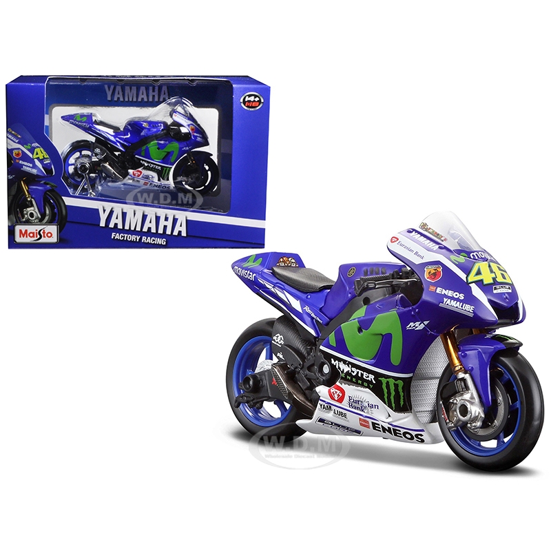 Model de motocicletă Maisto VR46 Valentino Rossi YAMAHA MotoGP 2016