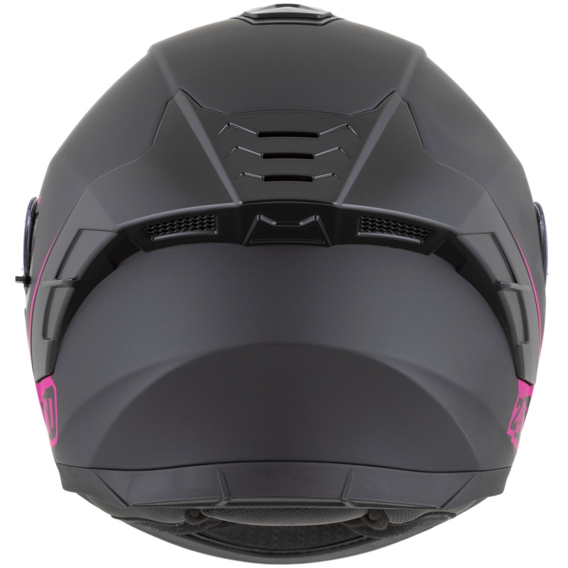 Cască integrală pentru motocicletă ZED K40 negru mat-roz