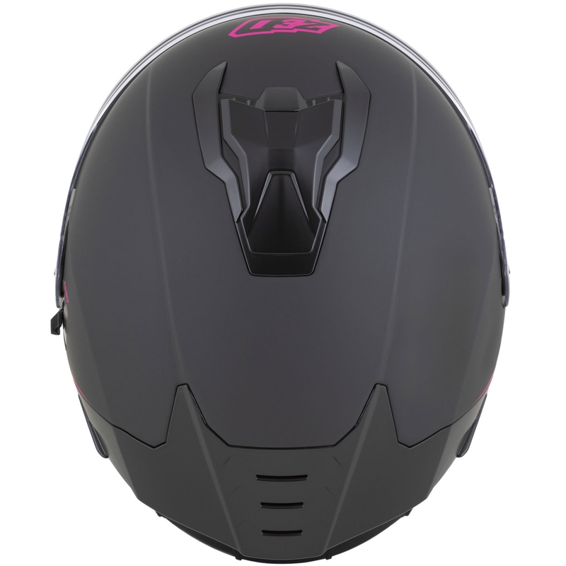 Cască integrală pentru motocicletă ZED K40 negru mat-roz