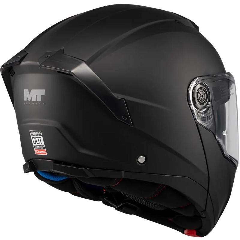 Cască de motocicletă pliabilă MT Atom 2 SV Pure A1 negru mat