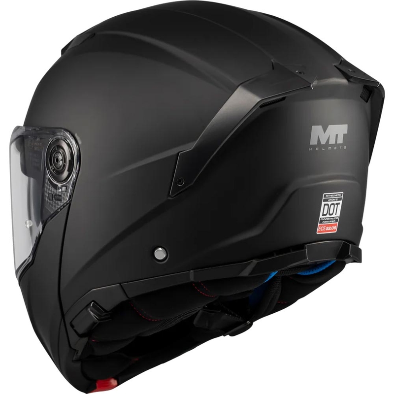 Cască de motocicletă pliabilă MT Atom 2 SV Pure A1 negru mat