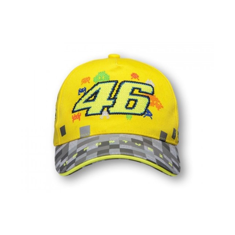 Șapcă pentru copii VR46 Valentino Rossi galben-gri