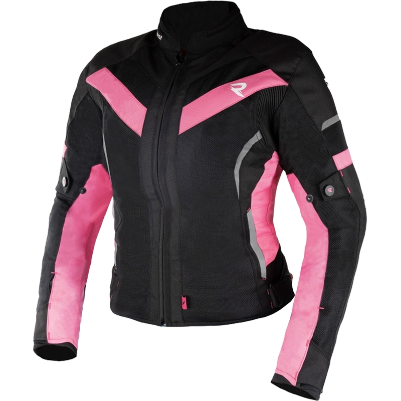 Geacă de motocicletă pentru femei Street Racer Betty II Air negru-roz