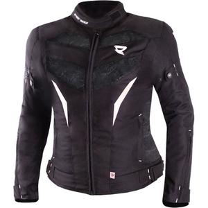 Geaca moto dama Street Racer Rose negru-alb