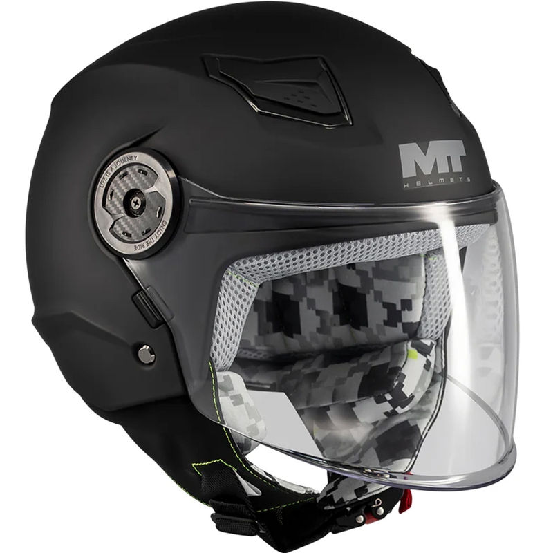 Cască de motocicletă deschisă pentru copii MT Lite Pure A1 negru mat