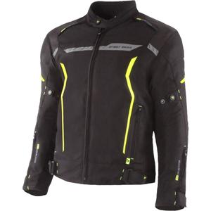 Jacheta moto Street Racer Flex negru-galben fluo