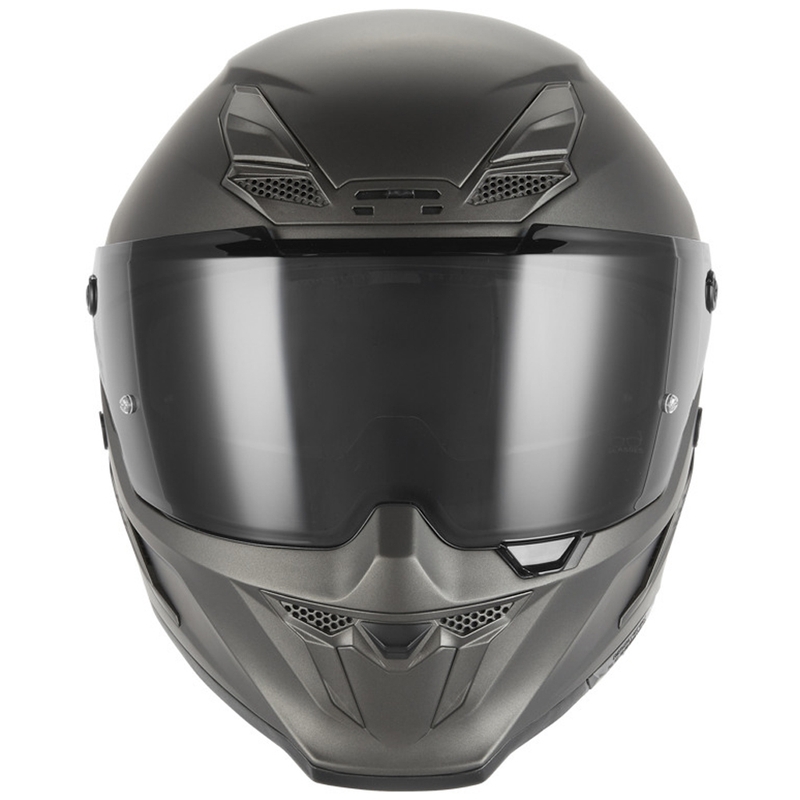Cască integrală pentru motocicletă NOX Exclusive Goliath, titan mat