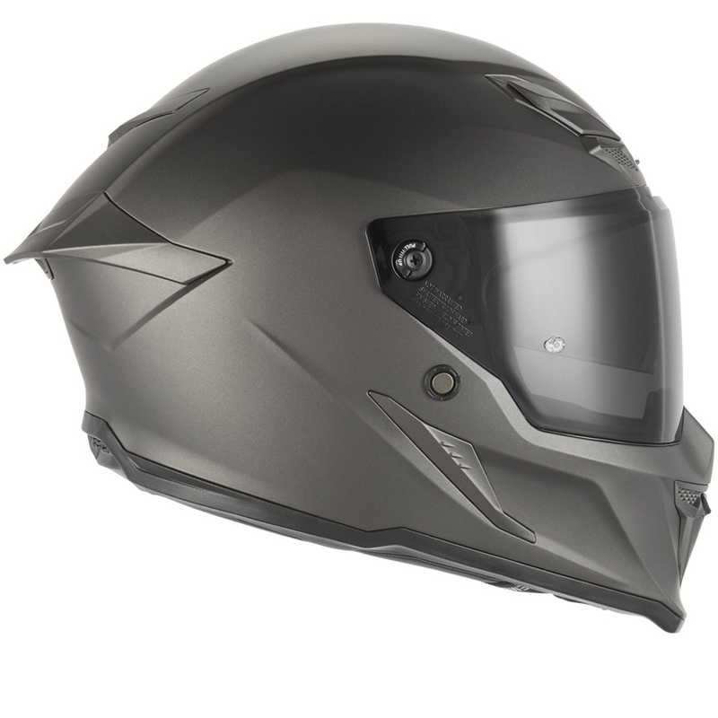 Cască integrală pentru motocicletă NOX Exclusive Goliath, titan mat