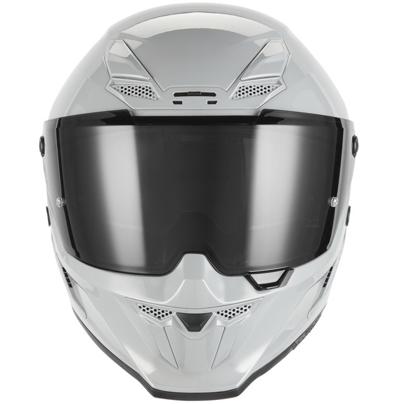 Cască integrală pentru motocicletă NOX Exclusive Goliath gri-alb