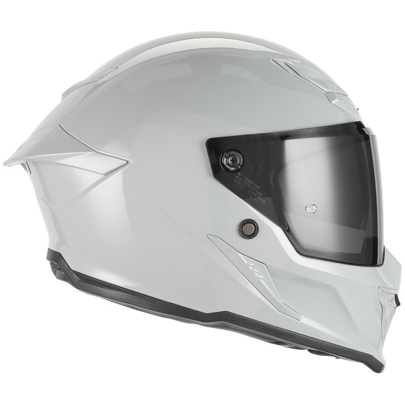 Cască integrală pentru motocicletă NOX Exclusive Goliath gri-alb