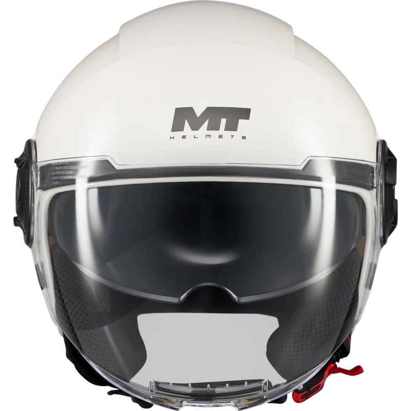 Cască de motocicletă deschisă MT Viale SV S Pure A0 albă
