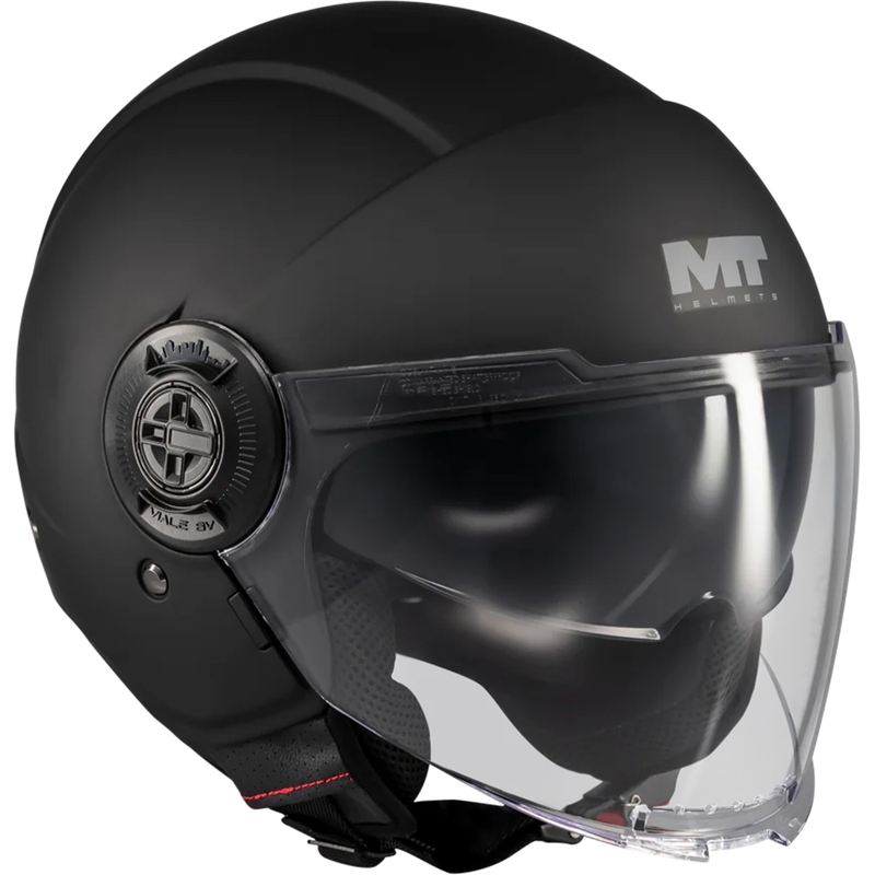 Cască de motocicletă deschisă MT Viale SV S Pure A1 negru mat