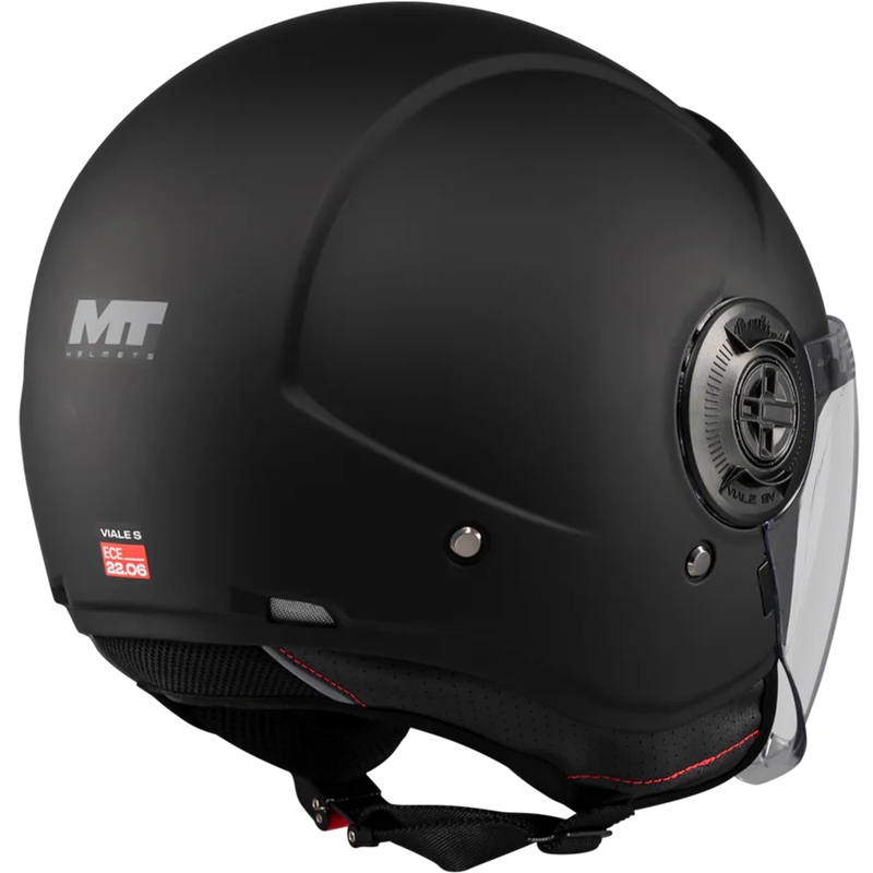 Cască de motocicletă deschisă MT Viale SV S Pure A1 negru mat