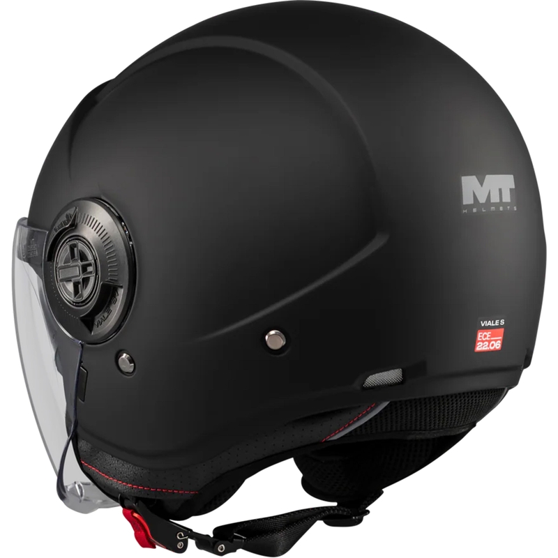 Cască de motocicletă deschisă MT Viale SV S Pure A1 negru mat