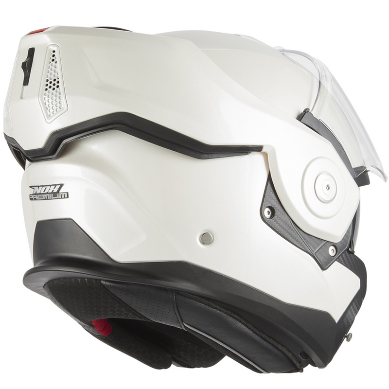 Cască de motocicletă pliabilă NOX PREMIUM Spinner albă