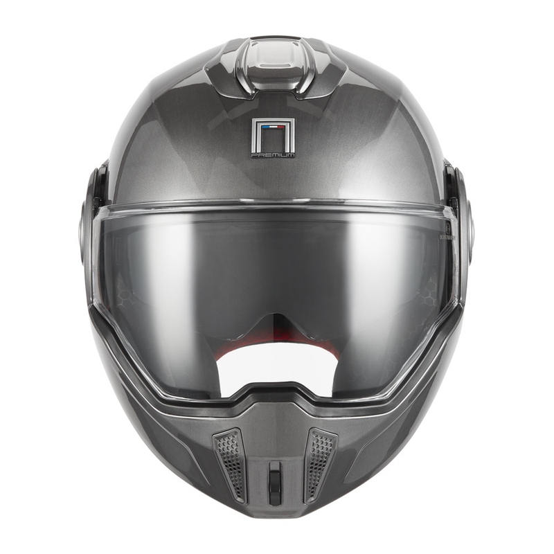 Cască de motocicletă NOX PREMIUM Spinner pliabilă, titan mat
