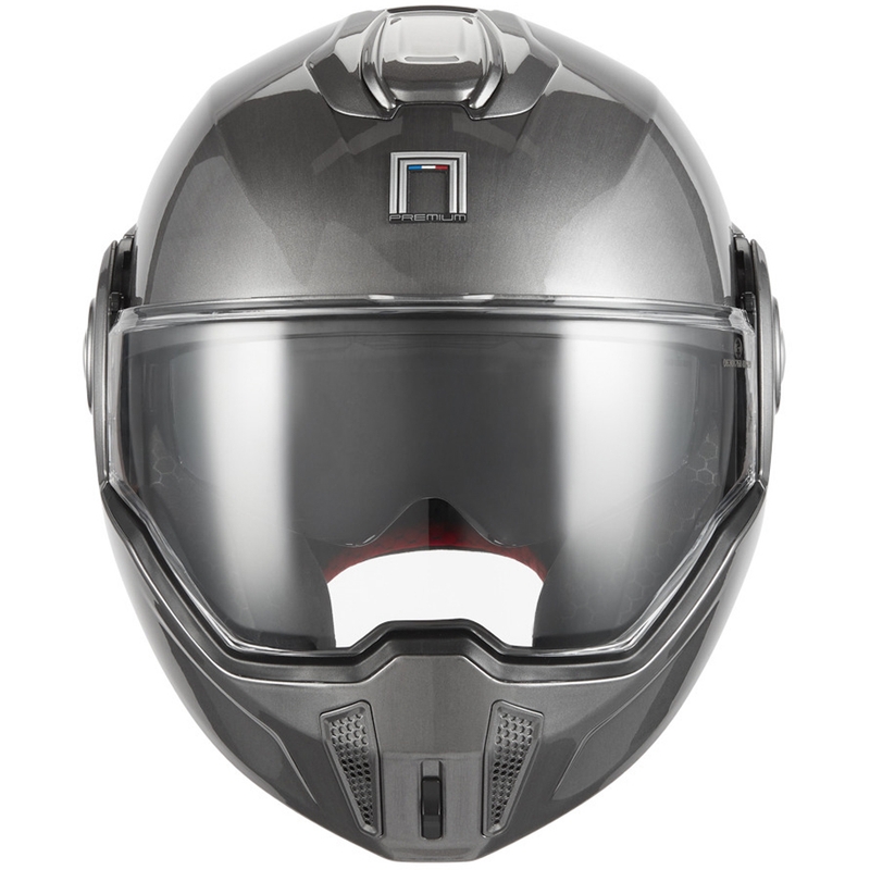 Cască de motocicletă NOX PREMIUM Spinner pliabilă, titan mat
