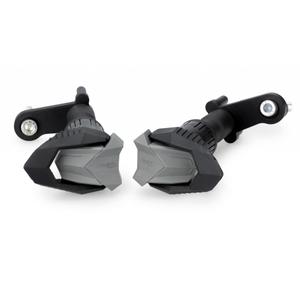 Frame sliders PUIG R19 22621N black with grey rubber