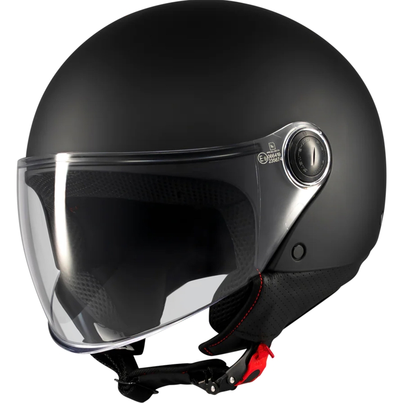 Cască de motocicletă deschisă MT Street S Pure A1 negru mat