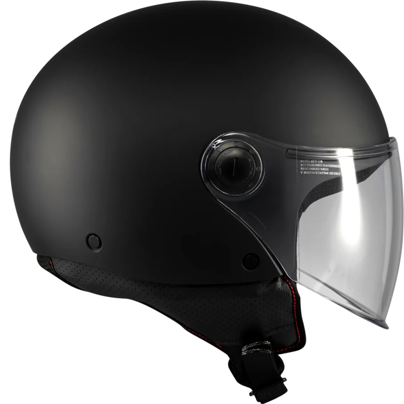 Cască de motocicletă deschisă MT Street S Pure A1 negru mat