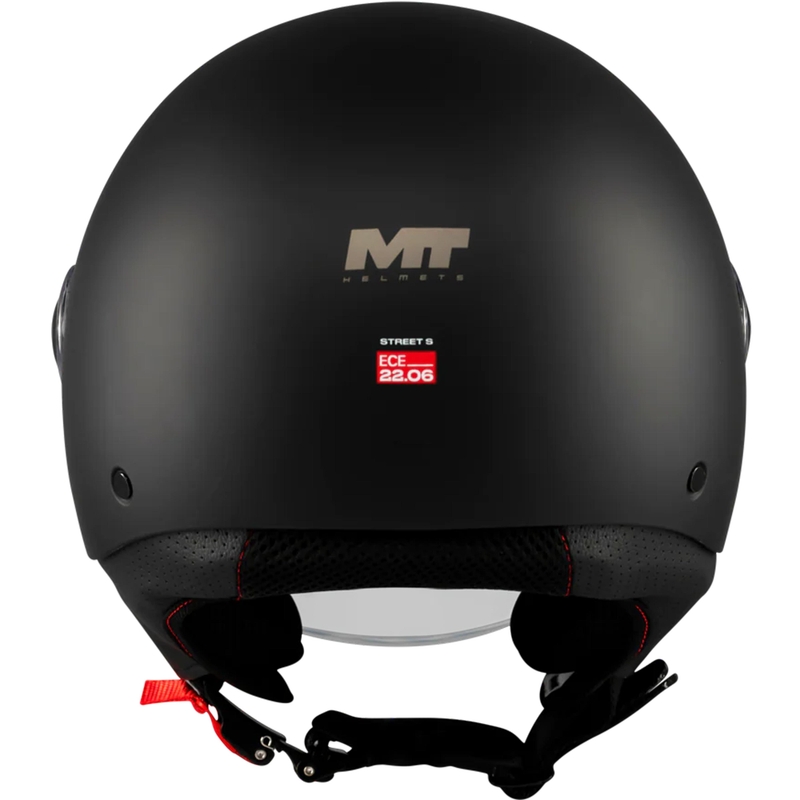 Cască de motocicletă deschisă MT Street S Pure A1 negru mat