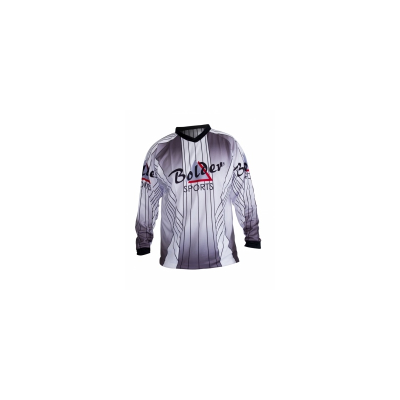 MX T-shirt Bolder Bolder gri și alb cruce 605 lichidare