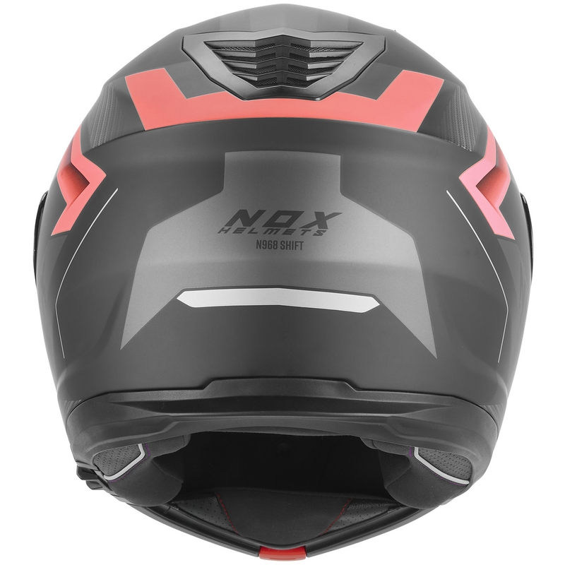 Cască de motocicletă pliabilă NOX N968 Shift negru mat-roșu