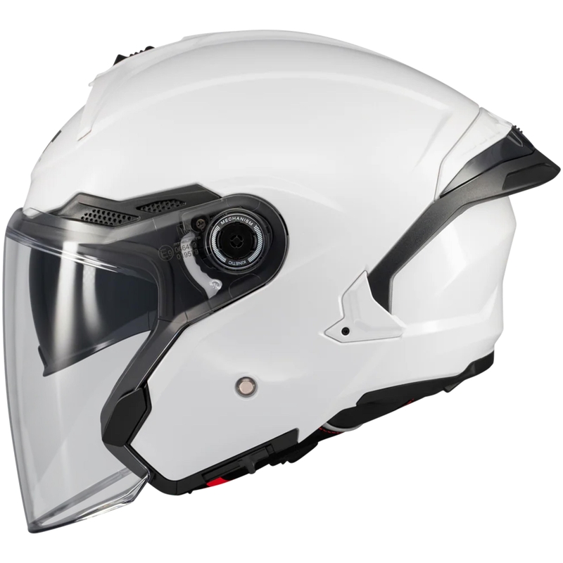 Cască de motocicletă deschisă MT Cosmo SV Pure A0 albă
