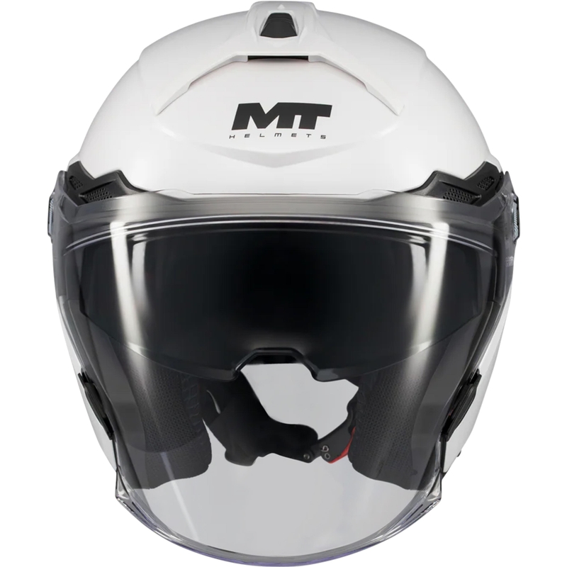 Cască de motocicletă deschisă MT Cosmo SV Pure A0 albă