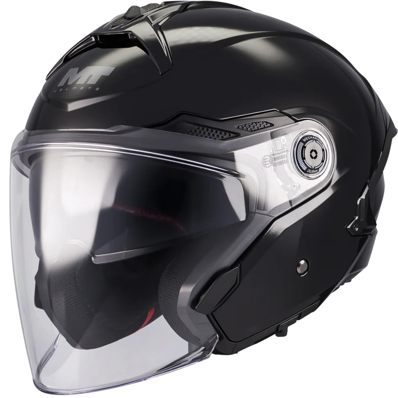 Cască de motocicletă deschisă MT Cosmo SV Pure A1 neagră
