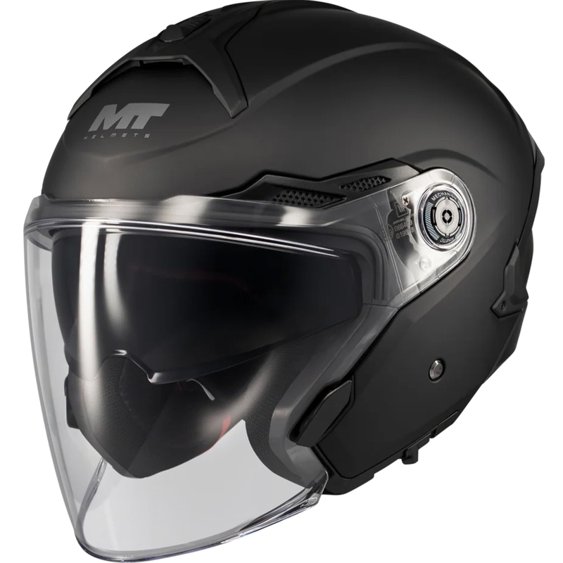 Cască de motocicletă deschisă MT Cosmo SV Pure A1 negru mat