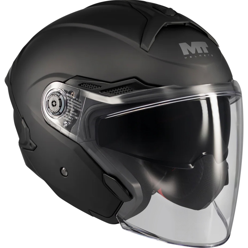 Cască de motocicletă deschisă MT Cosmo SV Pure A1 negru mat