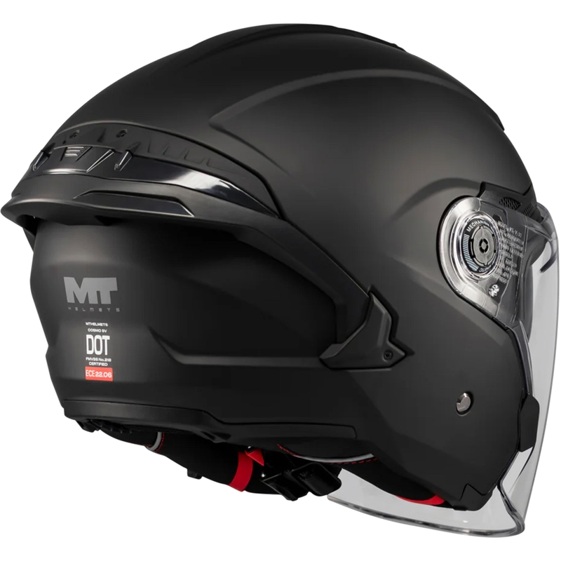 Cască de motocicletă deschisă MT Cosmo SV Pure A1 negru mat